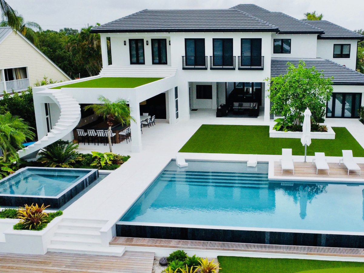 Abaco Pools custom pool design consultation and 3D rendering process