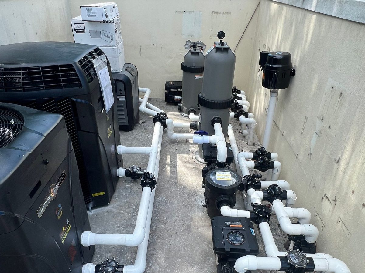 Pool excavation with skid-steer loader for precise digging